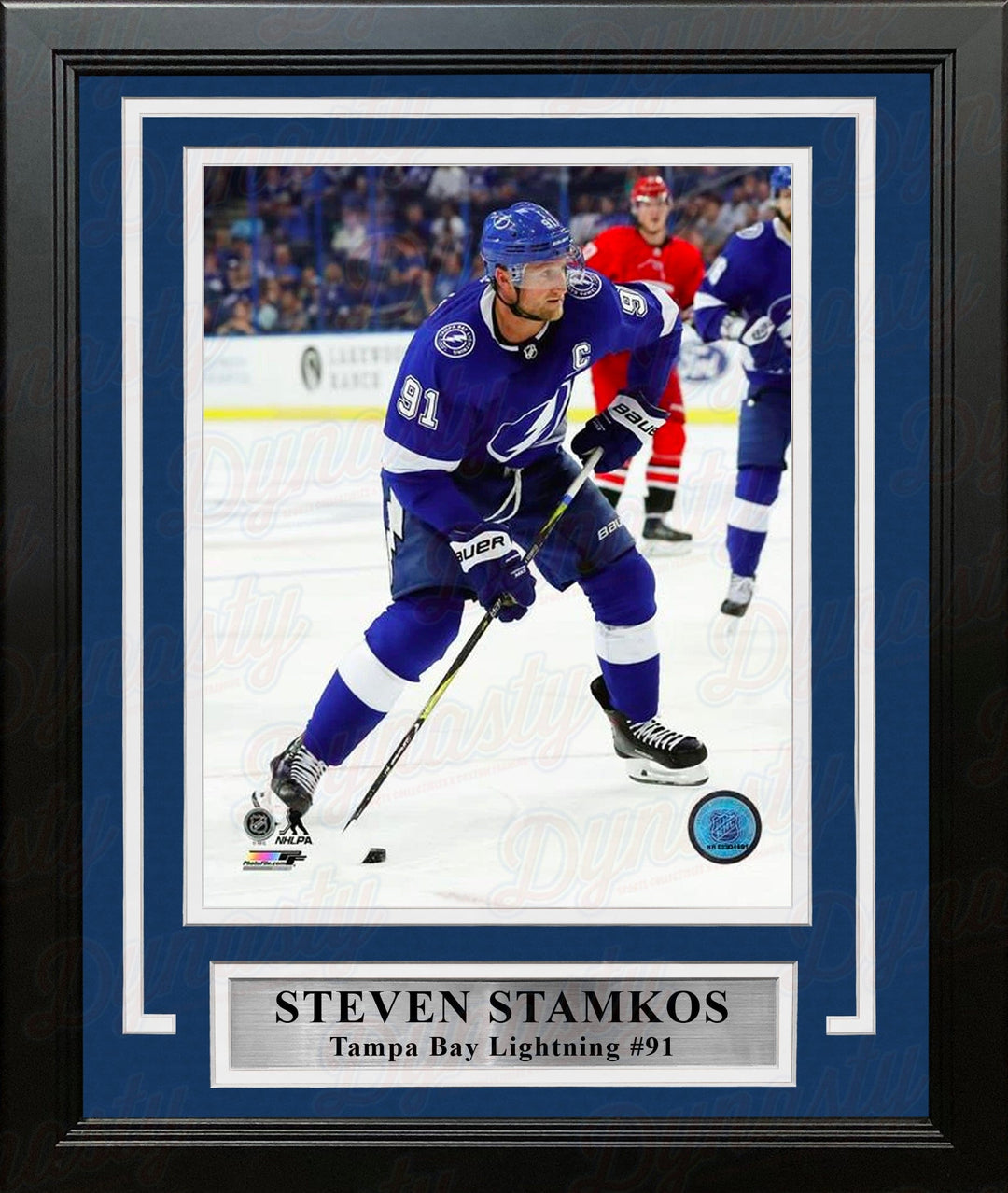 Dynasty Sports & Framing Framed Hockey Photos Steven Stamkos in Action Tampa Bay Lightning 8" x 10" Framed Hockey Photo