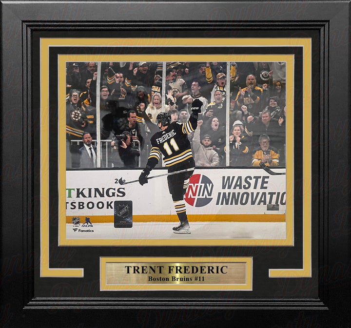 Dynasty Sports & Framing Framed Hockey Photos Trent Frederic Goal Celebration Boston Bruins 8" x 10" Framed Hockey Photo
