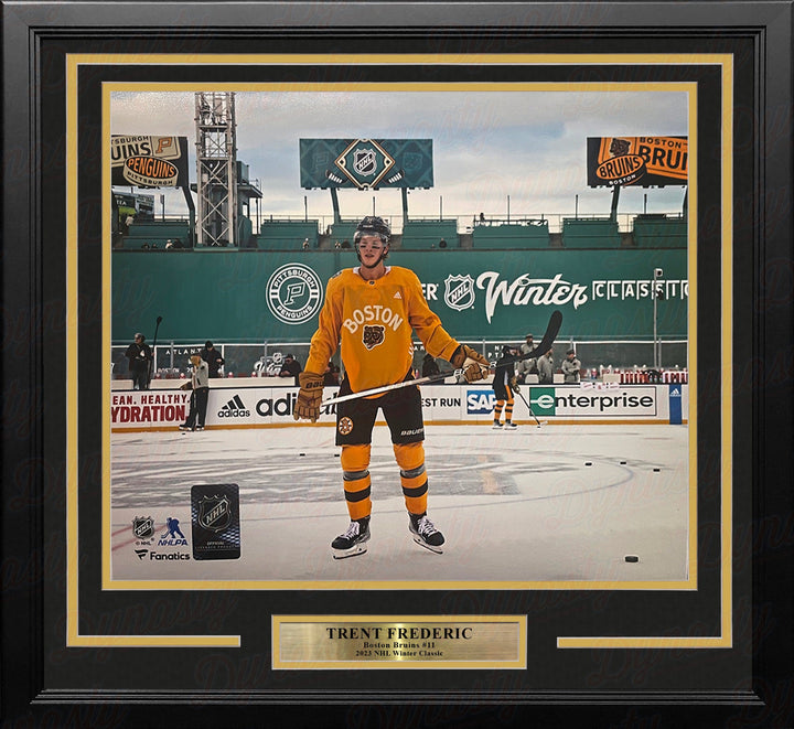 Dynasty Sports & Framing Framed Hockey Photos Trent Frederic Winter Classic Action Boston Bruins 11" x 14" Framed Hockey Photo