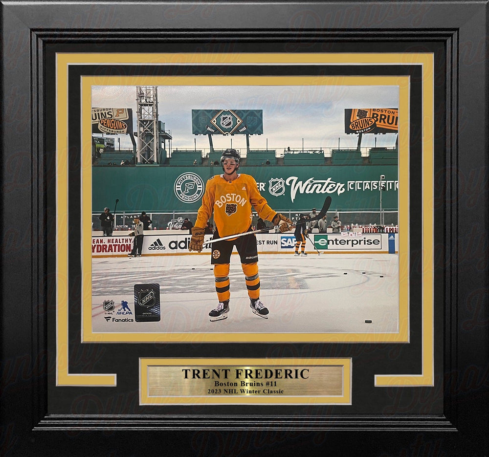 Dynasty Sports & Framing Framed Hockey Photos Trent Frederic Winter Classic Action Boston Bruins 8" x 10" Framed Hockey Photo