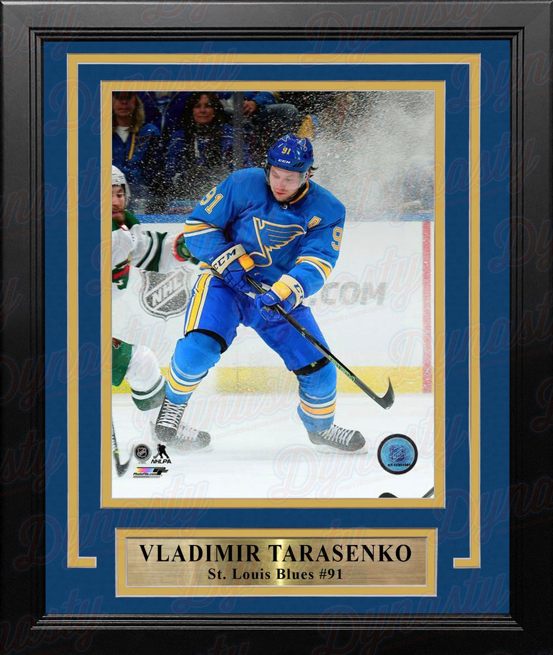 Dynasty Sports & Framing Framed Hockey Photos Vladimir Tarasenko St. Louis Blues in Action NHL Hockey 8" x 10" Framed and Matted Photo
