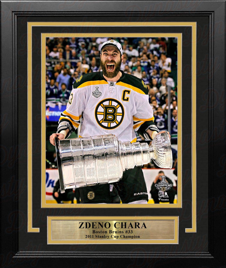 Dynasty Sports & Framing Framed Hockey Photos Zdeno Chara Hoists The Stanley Cup Boston Bruins 8" x 10" Framed Hockey Photo