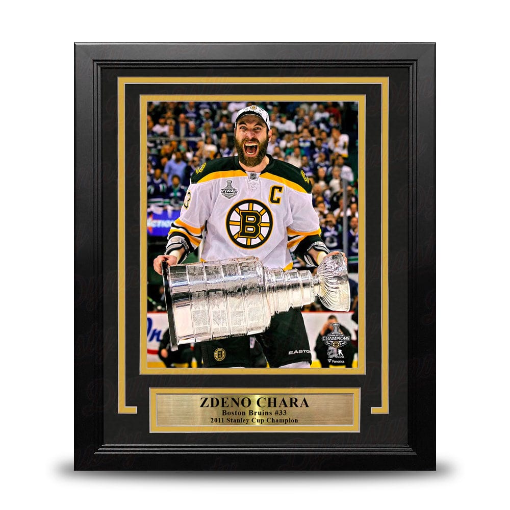 Dynasty Sports & Framing Framed Hockey Photos Zdeno Chara Hoists The Stanley Cup Boston Bruins 8" x 10" Framed Hockey Photo