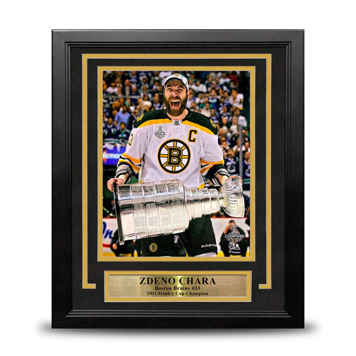 Dynasty Sports & Framing Framed Hockey Photos Zdeno Chara Hoists The Stanley Cup Boston Bruins 8" x 10" Framed Hockey Photo