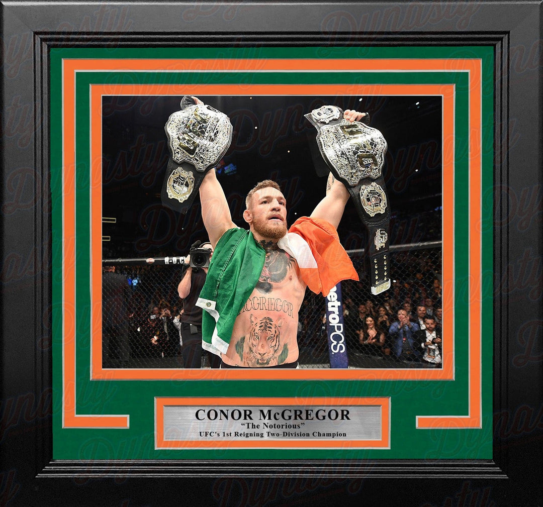 Dynasty Sports & Framing Framed MMA Photos Conor McGregor Two-Division Champion 8" x 10" Framed Mixed Martial Arts Photo