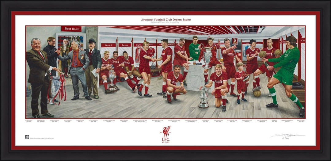 Dynasty Sports & Framing Framed Soccer Photos Black Frame Liverpool FC Exclusive Dream Scene Lithograph Artwork Print by Artist Jamie Cooper