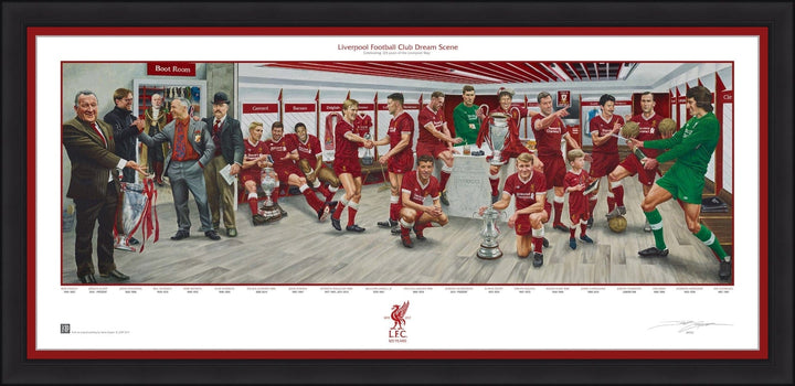 Dynasty Sports & Framing Framed Soccer Photos Black Frame Liverpool FC Exclusive Dream Scene Lithograph Artwork Print by Artist Jamie Cooper