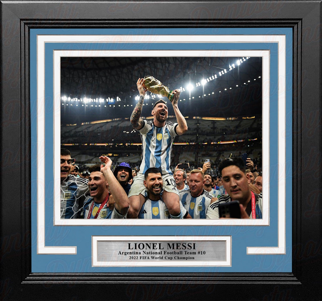Dynasty Sports & Framing Framed Soccer Photos Lionel Messi 2022 World Cup Argentina National Team 8x10 Framed Photo