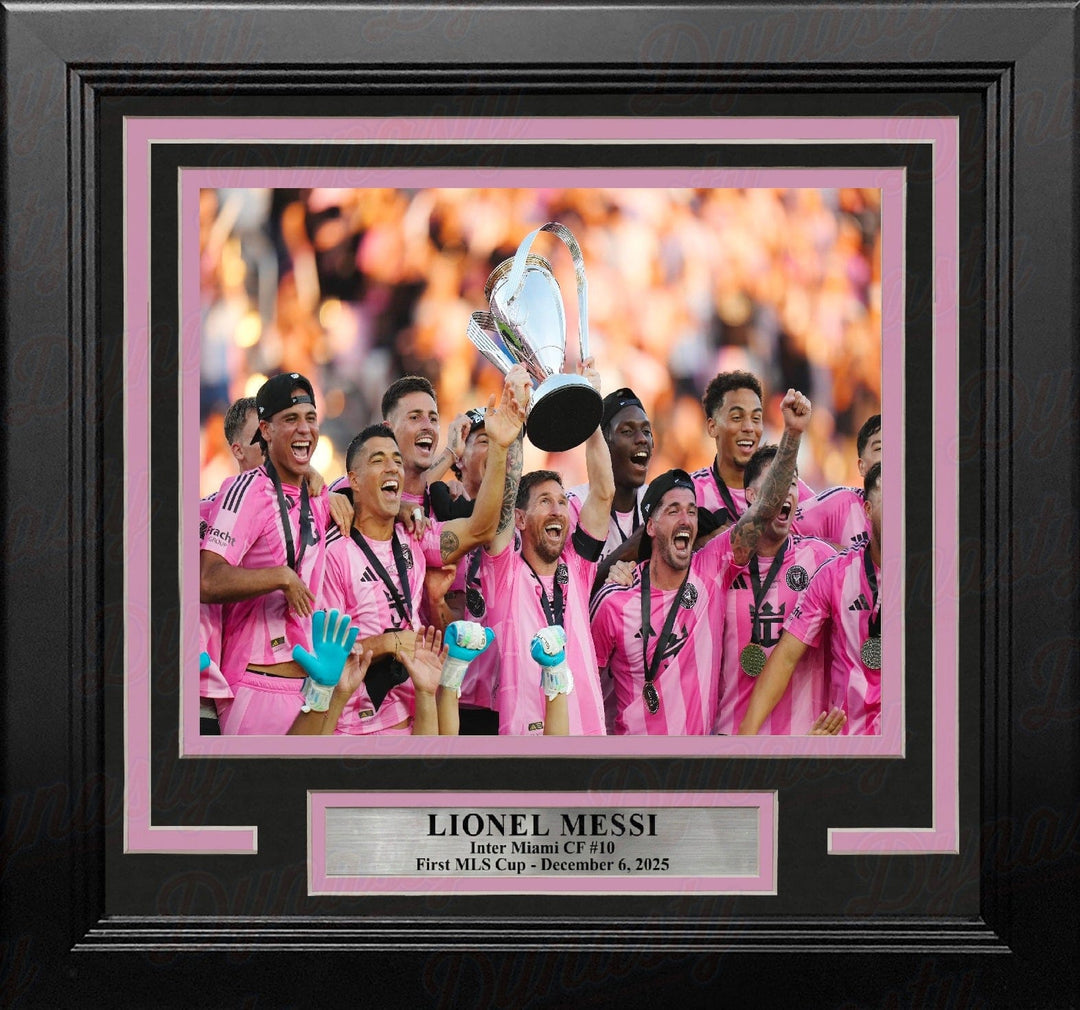 Dynasty Sports & Framing Framed Soccer Photos Lionel Messi First MLS Cup Inter Miami CF 8x10 Framed Soccer Photo