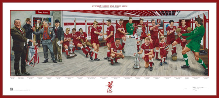 Dynasty Sports & Framing Framed Soccer Photos Unframed Print Liverpool FC Exclusive Dream Scene Lithograph Artwork Print by Artist Jamie Cooper