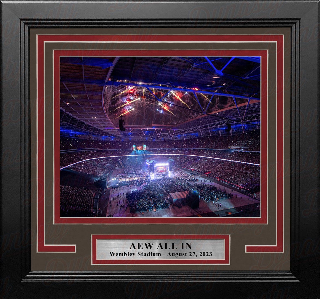 Dynasty Sports & Framing Framed Wrestling Photos AEW All In at Wembley Stadium 8x10 Framed Wrestling Photo