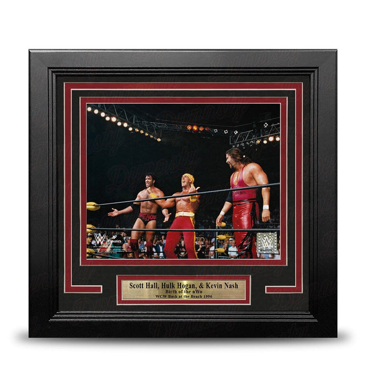 Dynasty Sports & Framing Framed Wrestling Photos Scott Hall, Hulk Hogan, & Kevin Nash Form the nWo 8" x 10" Framed WWE Wrestling Photo