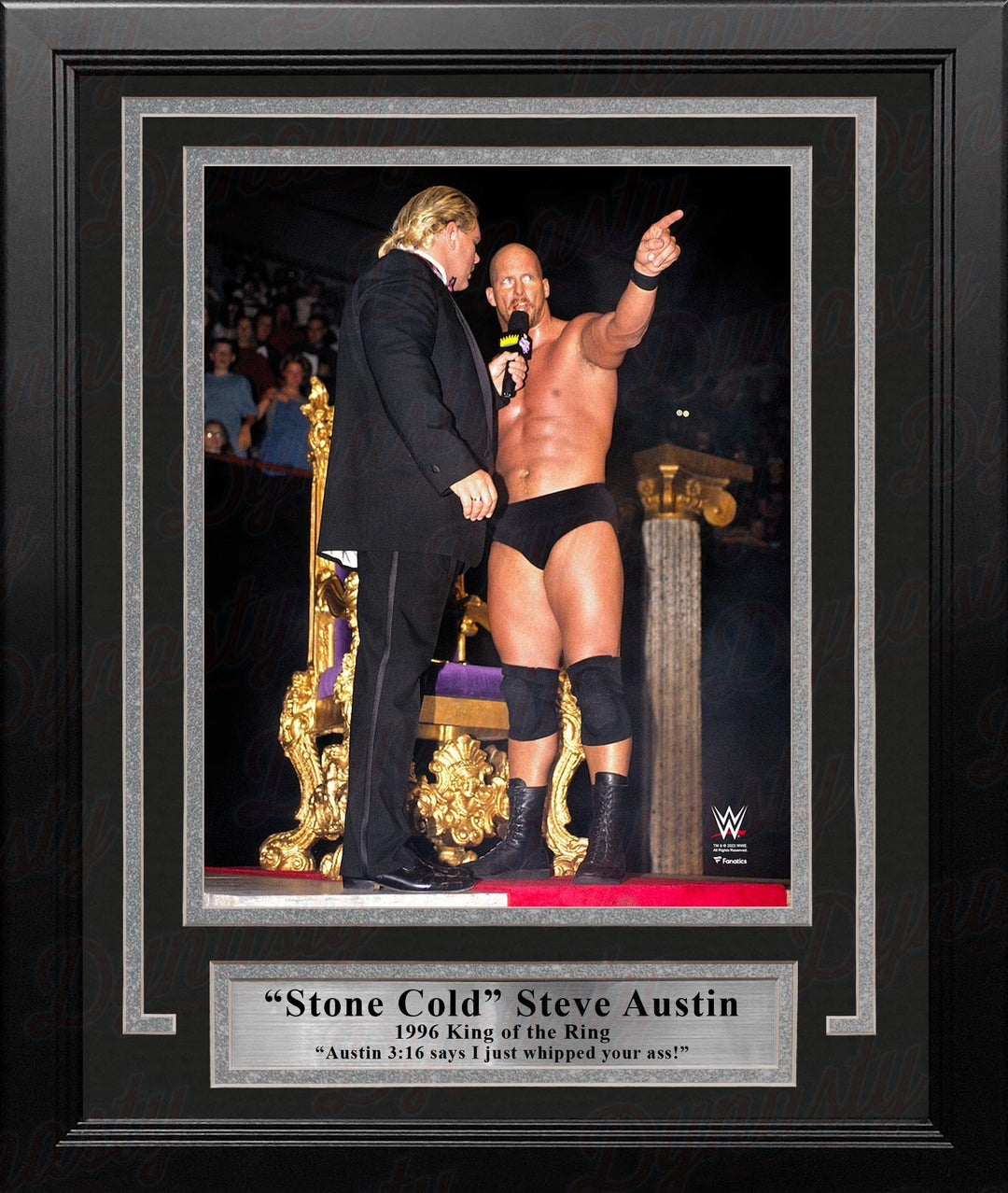 Dynasty Sports & Framing Framed Wrestling Photos Stone Cold Steve Austin 1996 King of the Ring Austin 3:16 Speech 8" x 10" Framed WWE Wrestling Photo