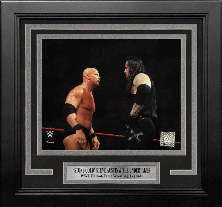 Dynasty Sports & Framing Framed Wrestling Photos Stone Cold Steve Austin & The Undertaker 8" x 10" Framed WWE Wrestling Photo