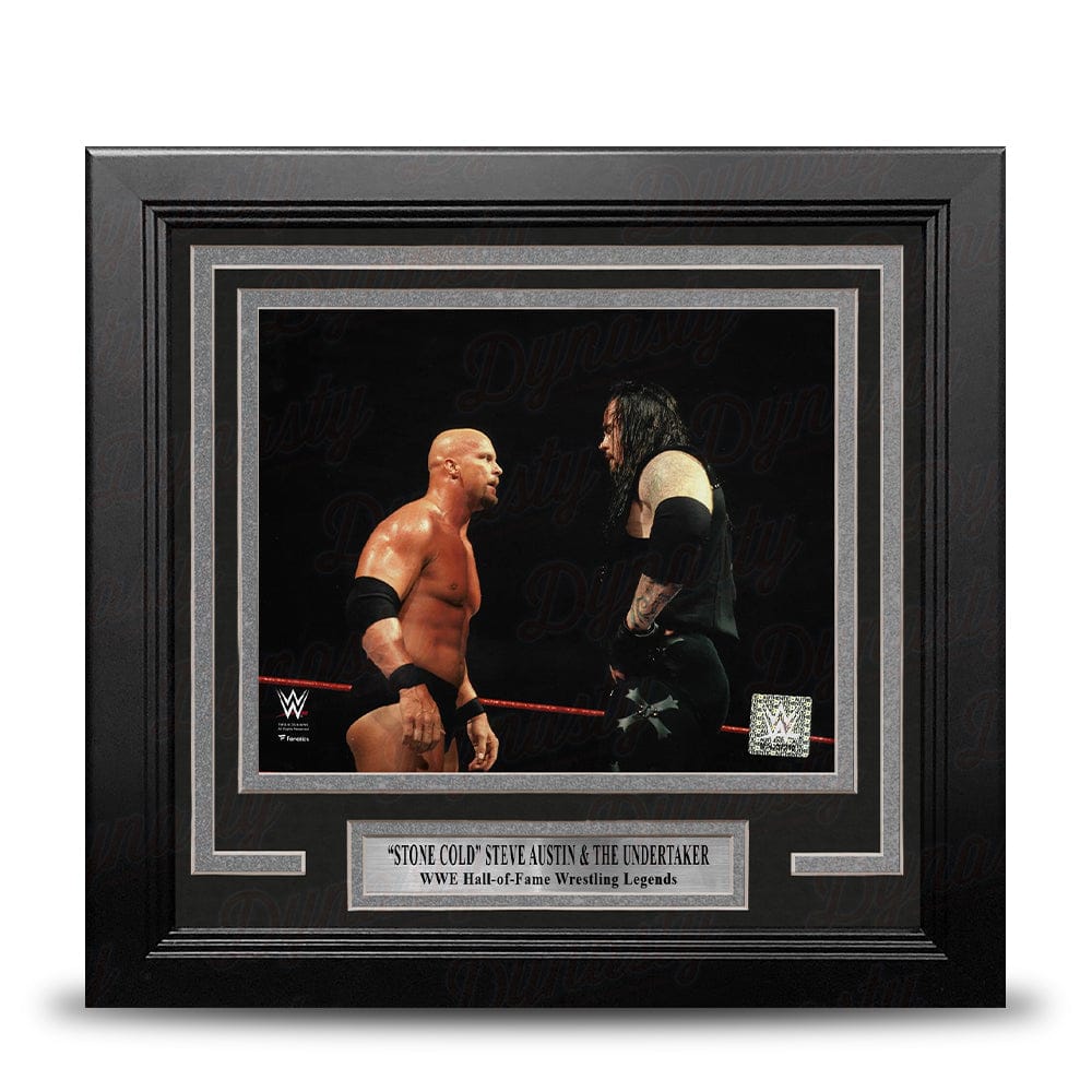 Dynasty Sports & Framing Framed Wrestling Photos Stone Cold Steve Austin & The Undertaker 8" x 10" Framed WWE Wrestling Photo