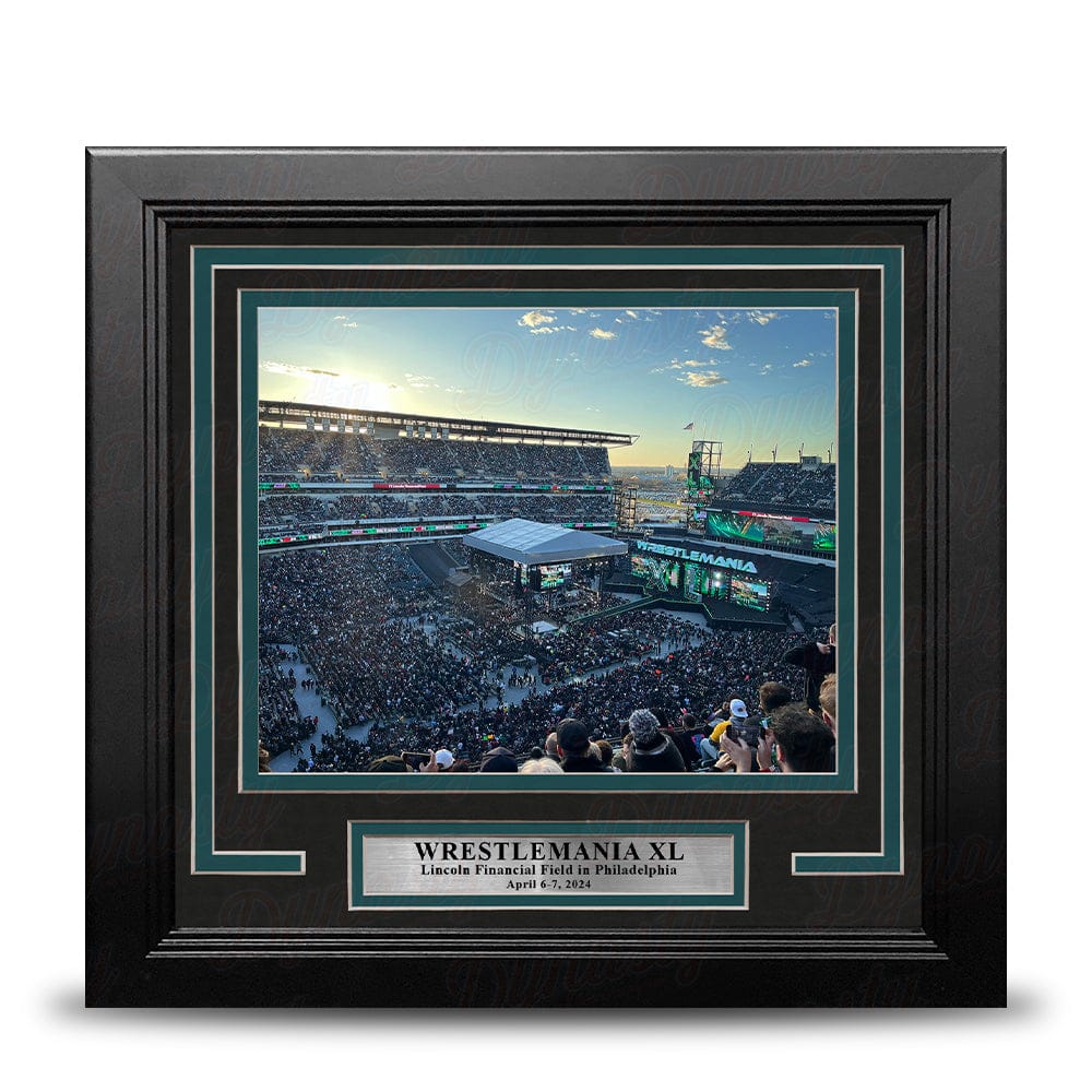 Dynasty Sports & Framing Framed Wrestling Photos WrestleMania XL at Lincoln Financial Field 8" x 10" Framed WWE Wrestling Stadium Photo