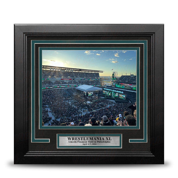 Dynasty Sports & Framing Framed Wrestling Photos WrestleMania XL at Lincoln Financial Field 8" x 10" Framed WWE Wrestling Stadium Photo
