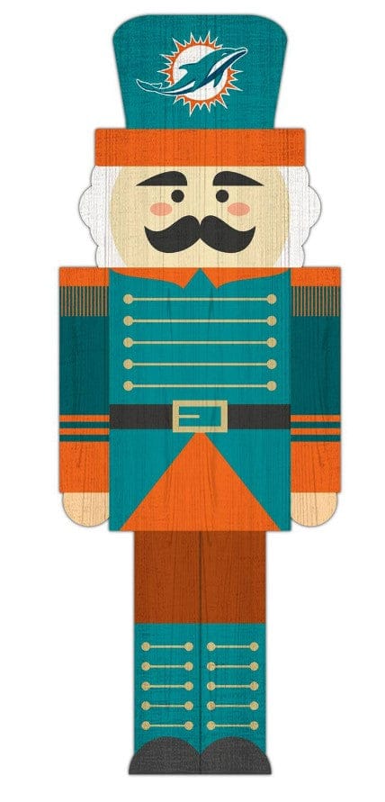Dynasty Sports & Framing Holiday - Ornaments Miami Dolphins Wood Nutcracker Ornament