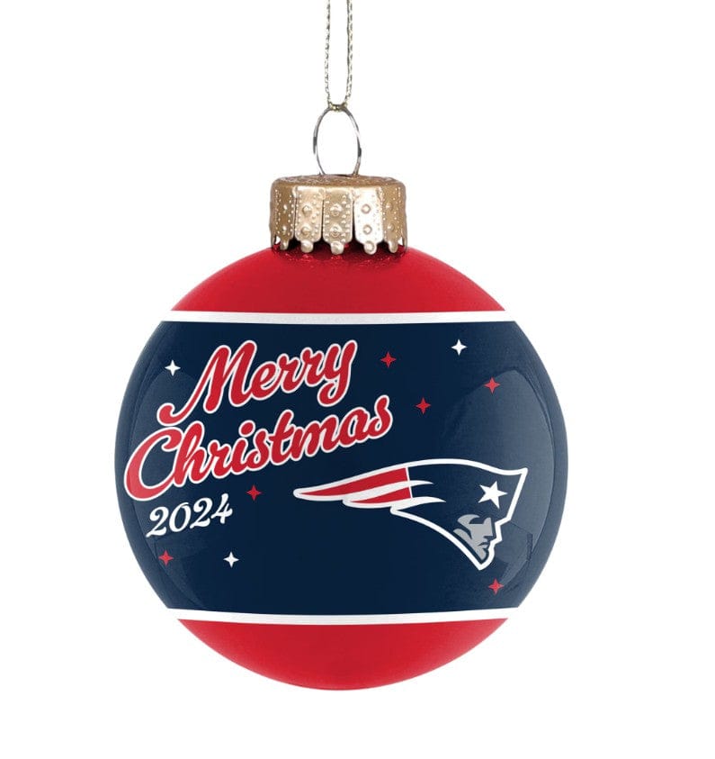 Dynasty Sports & Framing Holiday - Ornaments New England Patriots 2024 Holiday Glass Ball Ornament