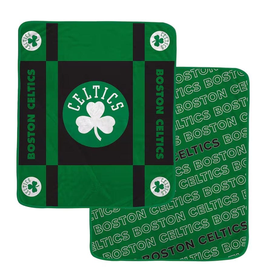 Dynasty Sports & Framing Home Decor - Blankets Boston Celtics Pegasus 60” x 70” Reverse Block Wordmark Double-Sided Blanket