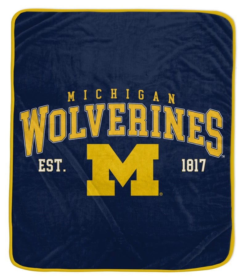 Dynasty Sports & Framing Home Decor - Blankets Michigan Wolverines 50" x 60" Vintage Arch Block Blanket