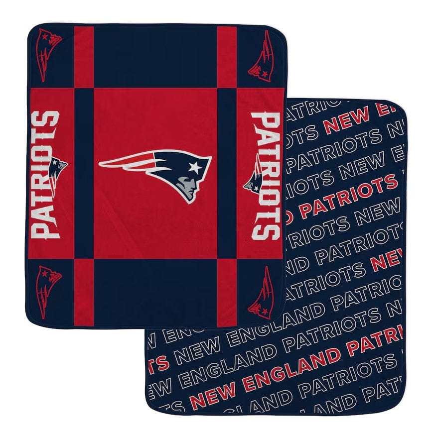 Dynasty Sports & Framing Home Decor - Blankets New England Patriots Pegasus 60” x 70” Reverse Block Wordmark Double-Sided Blanket