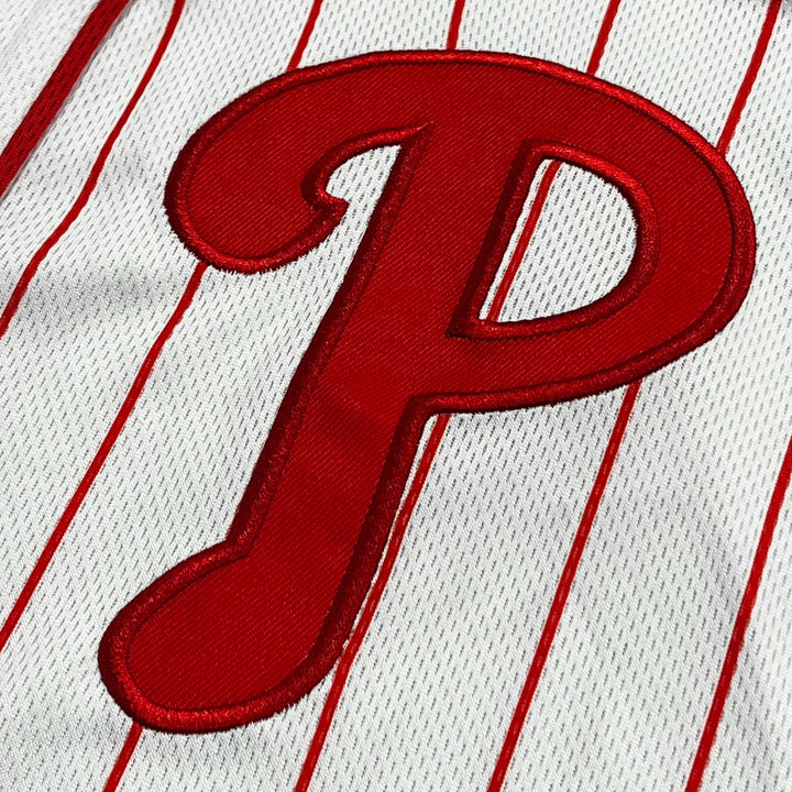 Dynasty Sports & Framing Jerseys - Baseball Philadelphia Phillies Pinstripe Logo Baseball Jersey