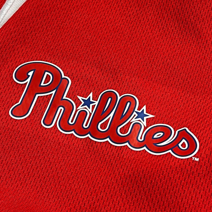 Dynasty Sports & Framing Jerseys - Baseball Philadelphia Phillies Red Logo Baseball Jersey