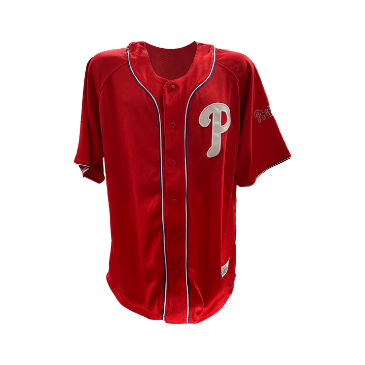 Dynasty Sports & Framing Jerseys - Baseball Small Philadelphia Phillies Red Logo Baseball Jersey