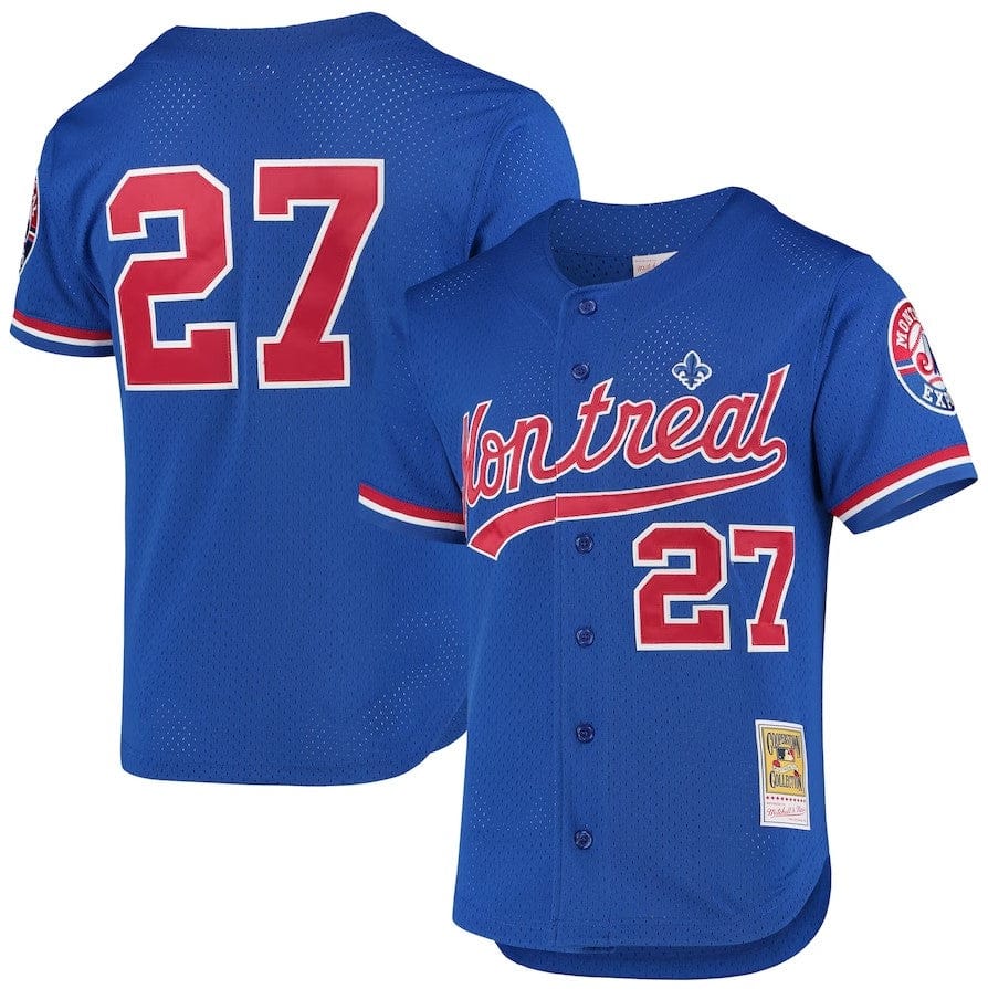 Dynasty Sports & Framing Jerseys - Baseball Small Vladimir Guerrero Montreal Expos Mitchell & Ness Blue 1997 Batting Practice Jersey