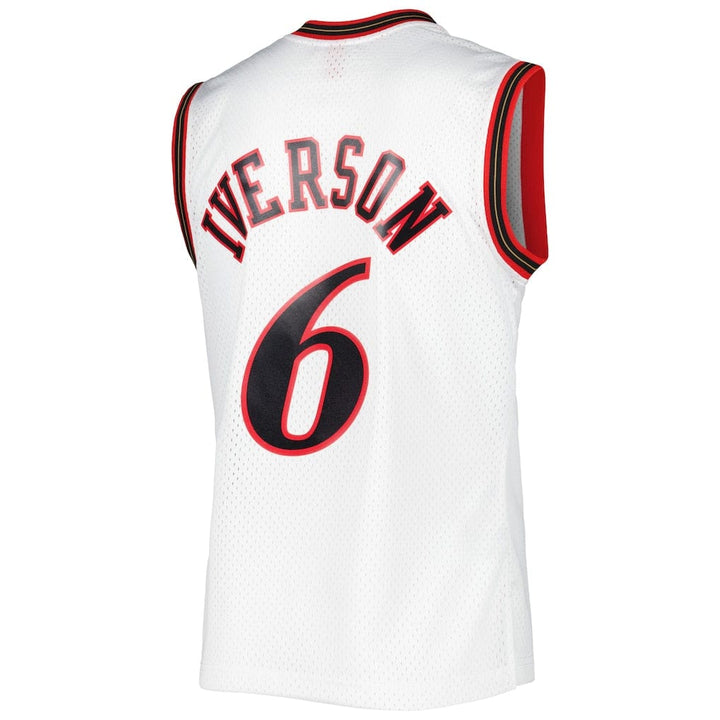 Dynasty Sports & Framing Jerseys - Basketball Allen Iverson Mitchell & Ness White Hardwood Classics 2002 NBA All-Star Game Jersey