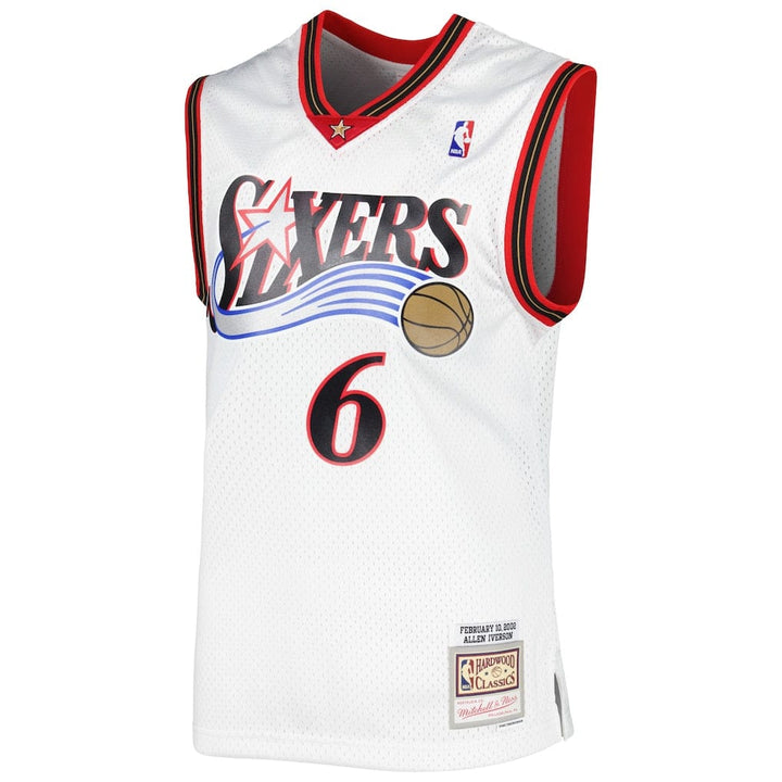 Dynasty Sports & Framing Jerseys - Basketball Allen Iverson Mitchell & Ness White Hardwood Classics 2002 NBA All-Star Game Jersey
