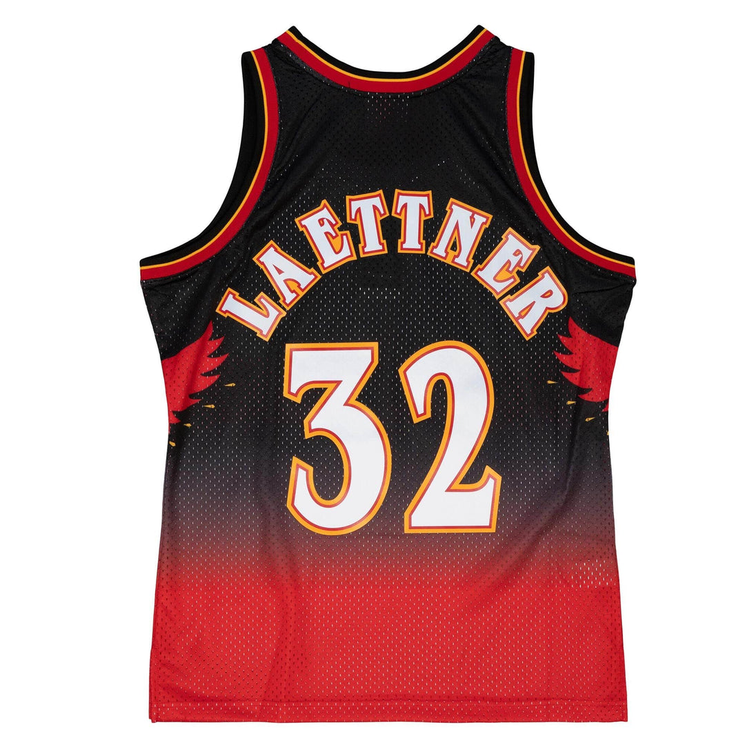 Dynasty Sports & Framing Jerseys - Basketball Small Christian Laettner Atlanta Hawks Mitchell & Ness Red Hardwood Classics 1996-97 Swingman Jersey