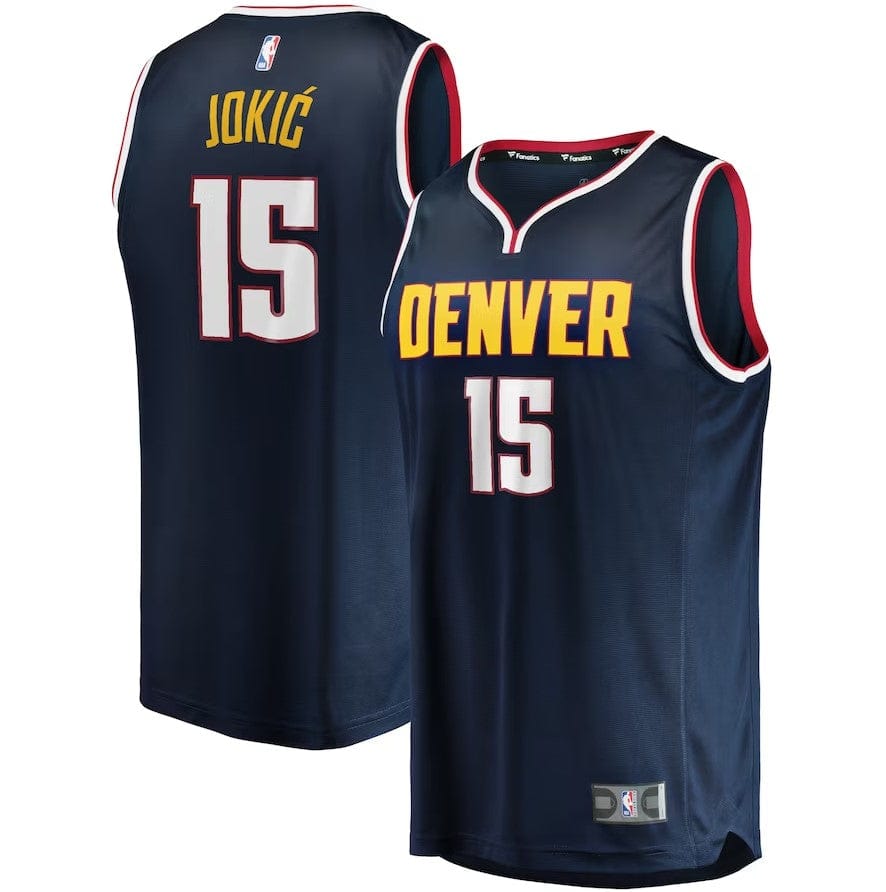 Dynasty Sports & Framing Jerseys - Basketball Small Nikola Jokic Denver Nuggets Fast Break Player Jersey - Icon Edition - Navy