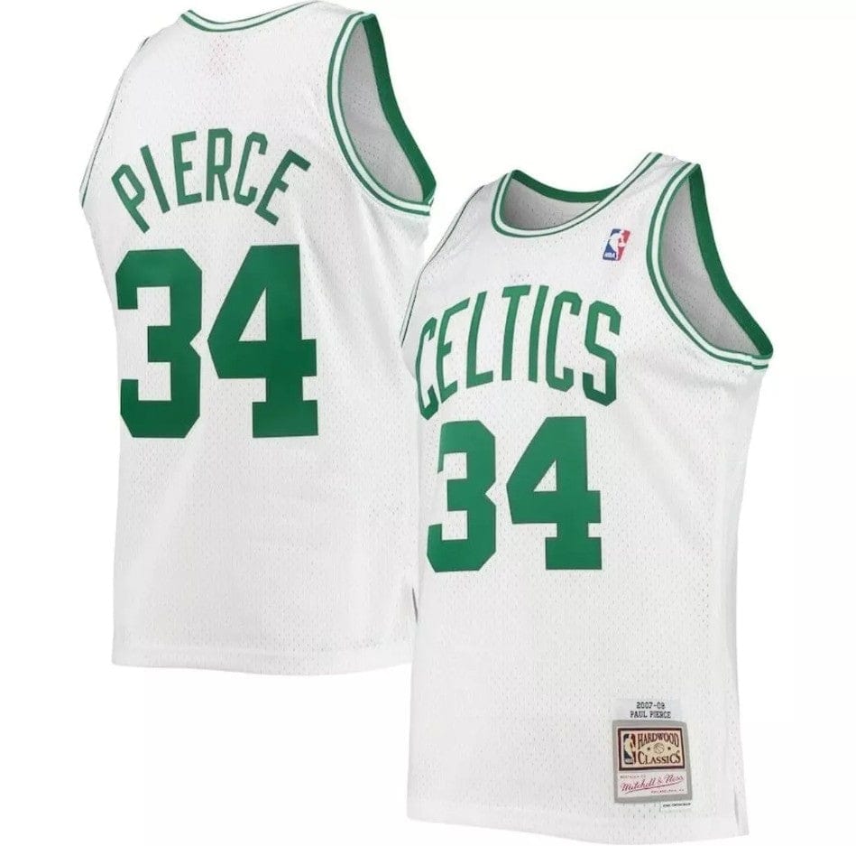 Dynasty Sports & Framing Jerseys - Basketball Small Paul Pierce Boston Celtics Mitchell & Ness White Hardwood Classics 2007-08 Swingman Jersey