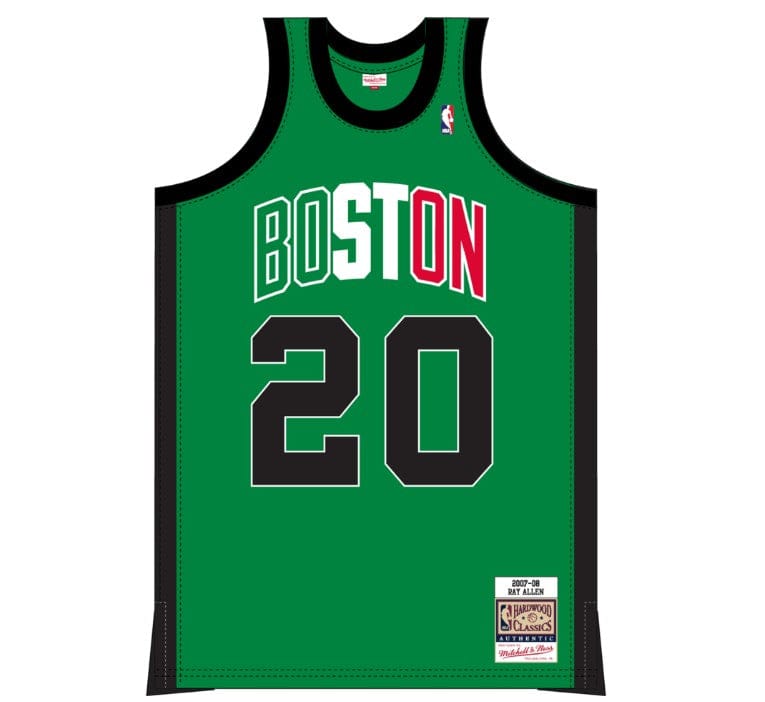 Dynasty Sports & Framing Jerseys - Basketball Small Ray Allen Boston Celtics Mitchell & Ness Irish Green 2007-2008 Authentic Jersey