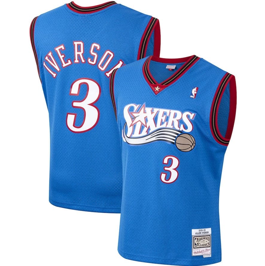 Dynasty Sports & Framing Jerseys - Basketball Small / Royal Blue Allen Iverson Philadelphia 76ers Mitchell & Ness 2000 Hardwood Classics Swingman Player Jersey