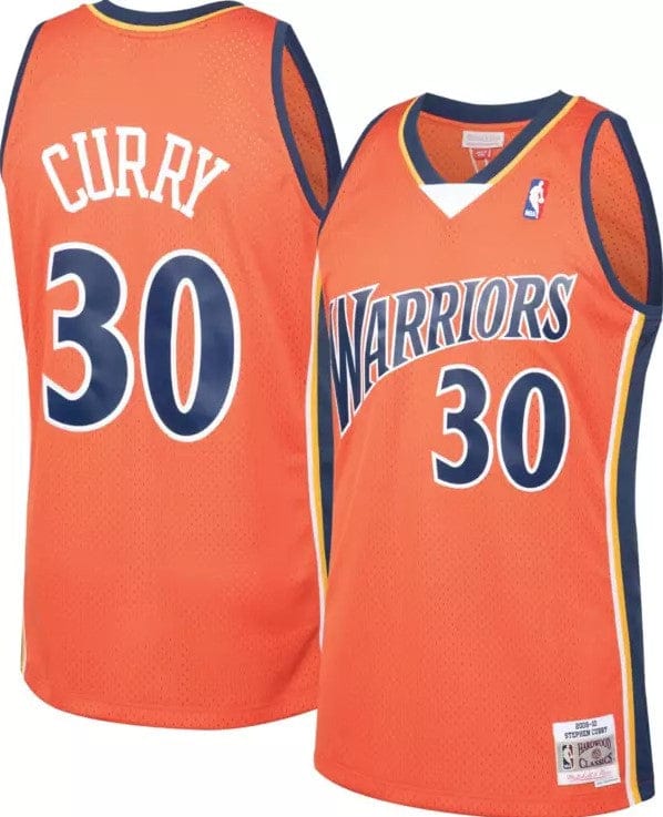 Dynasty Sports & Framing Jerseys - Basketball Small Steph Curry Golden State Warriors Mitchell & Ness Orange Hardwood Classics 2009-10 Swingman Jersey
