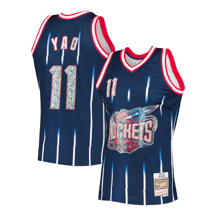 Dynasty Sports & Framing Jerseys - Basketball Yao Ming Houston Rockets Mitchell & Ness 1996-97 75th Anniversary Diamond Swingman Jersey
