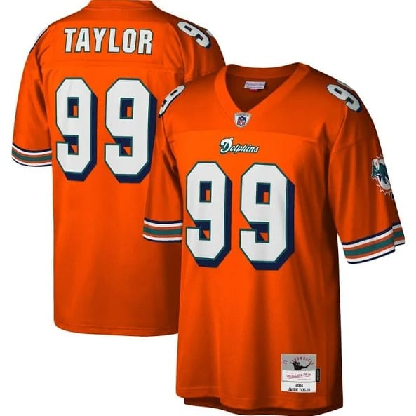 Dynasty Sports & Framing Jerseys - Football Small Jason Taylor Miami Dolphins Mitchell & Ness 2004 Legacy Jersey