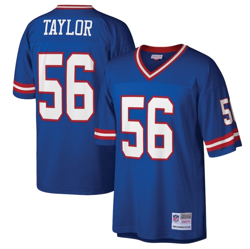 Dynasty Sports & Framing Jerseys - Football Small Lawrence Taylor New York Giants Mitchell & Ness 1986 Legacy Jersey - Royal Blue