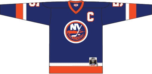 Dynasty Sports & Framing Jerseys - Hockey Denis Potvin New York Islanders Mitchell & Ness 1982 Captain Patch Blue Line Player Jersey