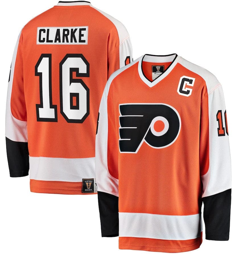 Dynasty Sports & Framing Jerseys - Hockey Small Bobby Clarke Philadelphia Flyers Orange Premier Breakaway Retired Player Jersey