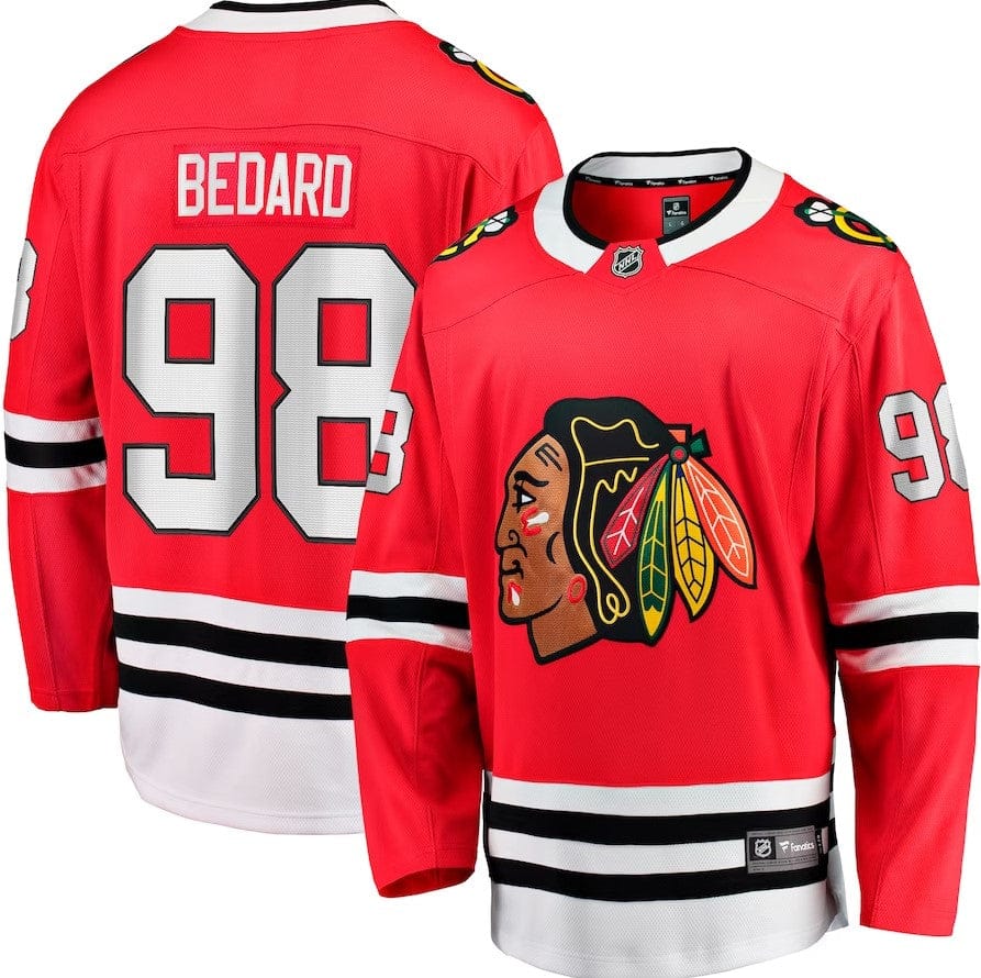 Dynasty Sports & Framing Jerseys - Hockey Small Connor Bedard Chicago Blackhawks Home Breakaway Player Jersey - Red