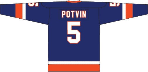 Dynasty Sports & Framing Jerseys - Hockey Small Denis Potvin New York Islanders Mitchell & Ness 1982 Captain Patch Blue Line Player Jersey