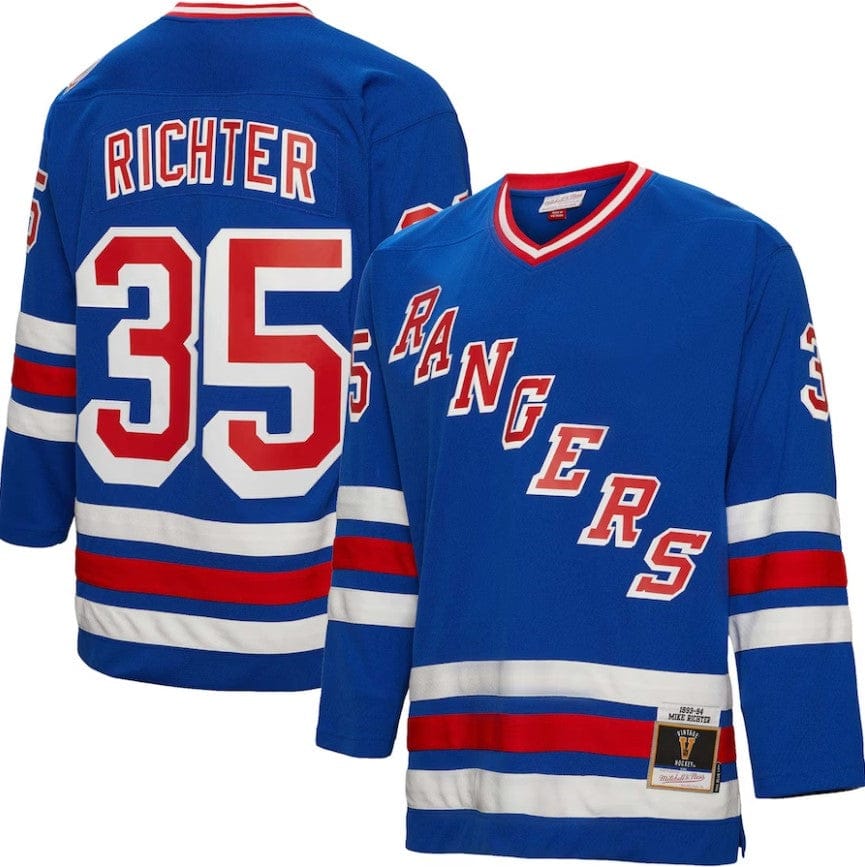 Dynasty Sports & Framing Jerseys - Hockey Small Mike Richter New York Rangers Mitchell & Ness 1993/94 Blue Line Player Jersey