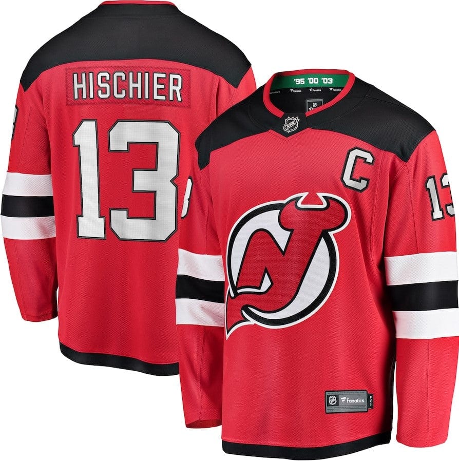 Dynasty Sports & Framing Jerseys - Hockey Small Nico Hischier New Jersey Devils Home Premier Breakaway Player Jersey - Red