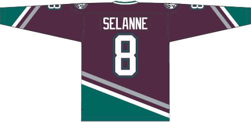 Dynasty Sports & Framing Jerseys - Hockey Small Teemu Selanne Anaheim Mighty Ducks Mitchell & Ness 1996/97 Alternate Captain Patch Blue Line Jersey