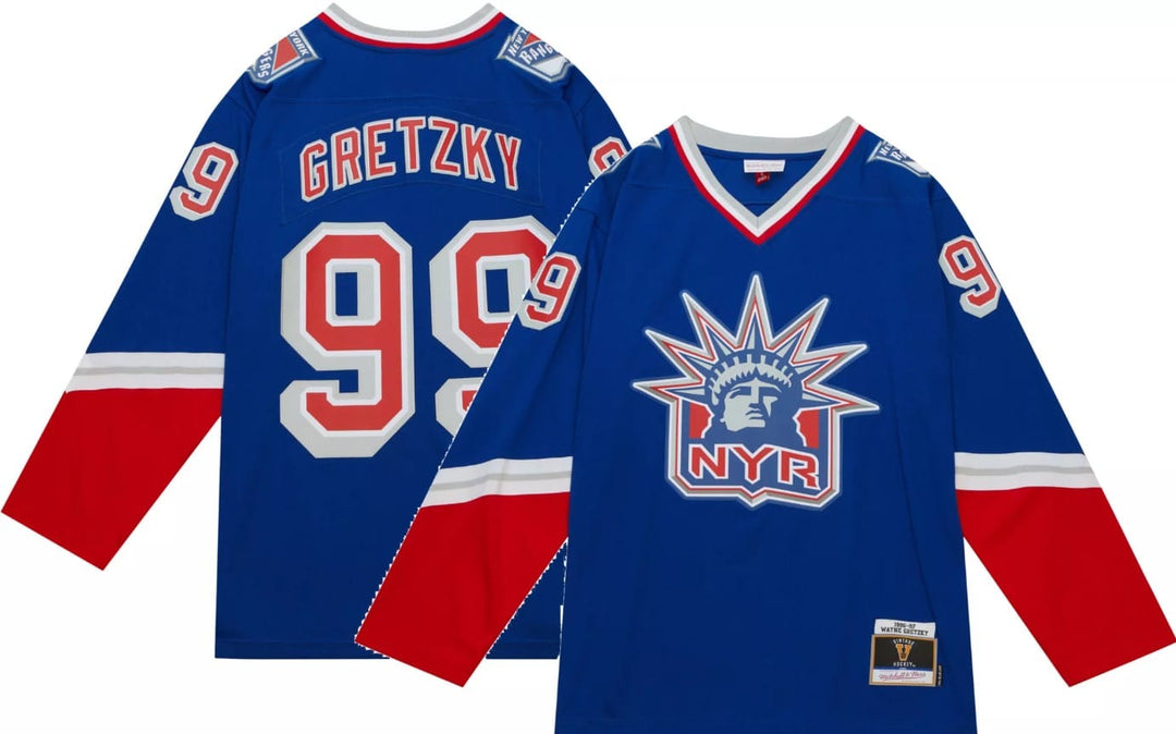 Dynasty Sports & Framing Jerseys - Hockey Small Wayne Gretzky New York Rangers Mitchell & Ness 1996/97 Blue Line Player Jersey