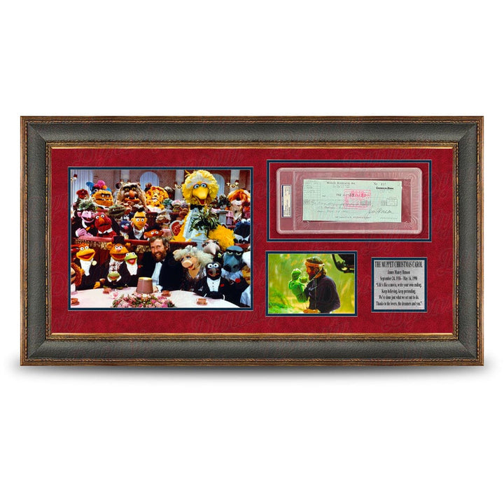 Dynasty Sports & Framing Jim Henson Autographed & Signed Bank Check Framed The Muppets Collage